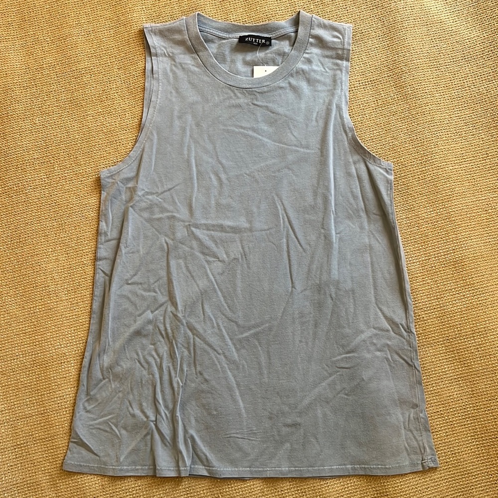 NWT Dusty Blue Muscle Tank